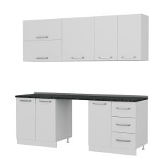 Minar 220 Cm Mutfak Dolabı Beyaz 220-B10