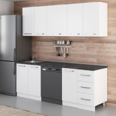 Minar 220 Cm Mutfak Dolabı Beyaz 220-B11