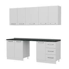 Minar 220 Cm Mutfak Dolabı Beyaz 220-B11