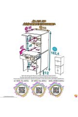 Serale 4 Kapaklı 56 cm Derinlikte Dolap Mutfak Fırın Dolabı 60x162,4x56 cm Modüler Beyaz Dolap