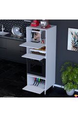 Luno 3 Kapaklı Modüler Dolap Fırın Dolabı 60x185,9x56 cm Geniş Kapasiteli Saklama Dolabı