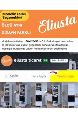 Viramo Mikrodalga/Ankastre Fırın Dolabı 3 Kapaklı Depolama Alanlı 60x217x56 cm Modüler Dolap