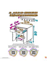 Yankı 56 cm Derinlik 80 cm Genişlikte Dolap Baharat Raflı Set Üstü Ocak Uyumlu 80x88x56 cm Dolap