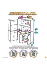 Avelin Kapaklı Mini/Midi Fırın Dolabı 85 cm Beyaz Çok Fonksiyonlu 85x163,4x32,5 cm Mutfak Dolabı