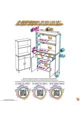 Lunera G:95 cm Beyaz Mutfak Dolabı Çok Amaçlı Açık Bölmeli Fırın Mutfak Dolabı 95x163,4x32,5 cm