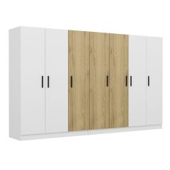 Kale 7 Kapaklı 4 Çekmeceli - Dolap - Beyaz/Pera