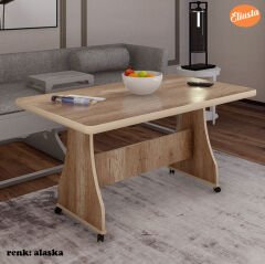 Eliusta Tekerlekli Mdf Masa Orta Sehpa