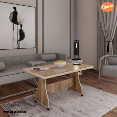Eliusta Tekerlekli Mdf Masa Orta Sehpa