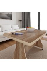 SEYİR 61x119x68 Tekerlekli MDF Masa – Yemek, Mutfak, Balkon Masası