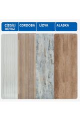 SEYİR 61x119x68 Tekerlekli MDF Masa – Yemek, Mutfak, Balkon Masası