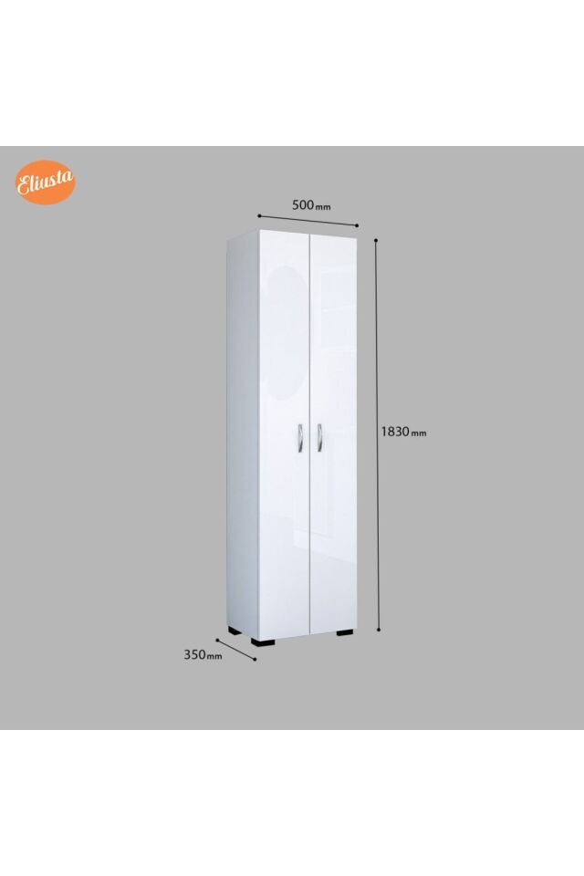 8 Raflı Çok Amaçlı Dolap
