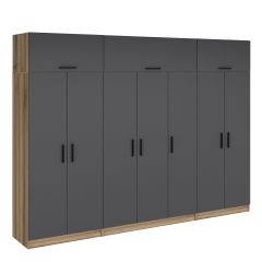 Minar Kale 7 Kapaklı 2 Ç Dolap Ve Yüklük Dore Antrasit