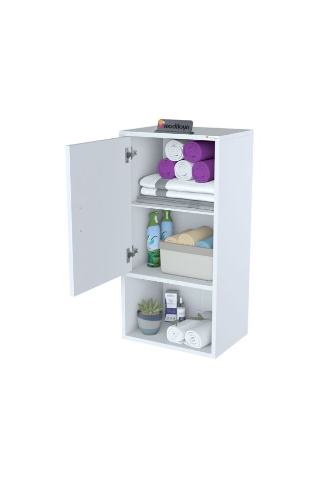Şile Asma Dolap 50 x 88,4 x 32,5 cm Makine Üstü Dolap Çamaşır Makinesi Üstü Dolabı