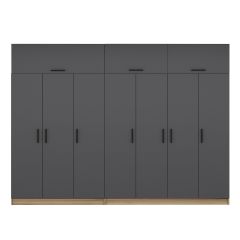 Minar Kale 7 Kapaklı 4 Ç Dolap Ve Yüklük Dore Antrasit