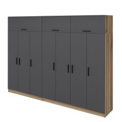 Minar Kale 7 Kapaklı 4 Ç Dolap Ve Yüklük Dore Antrasit