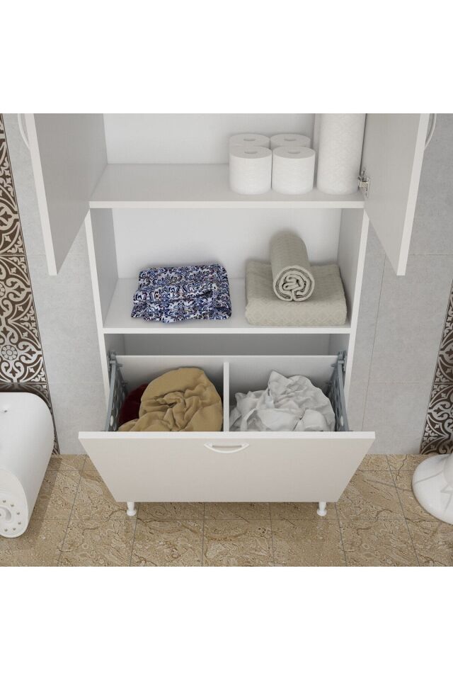 Kirli Çamaşır Dolabı Banyo Kirli Çamaşır Sepeti