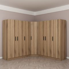 Minar Kale 7 Kapaklı 4 Ç Köşe Dolap Dore