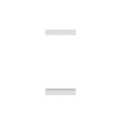 Minar Gizli Tutuculu 2'li Duvar Rafı 23 cm - M.Beyaz