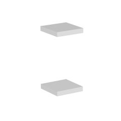 Minar Gizli Tutuculu 2'li Duvar Rafı 23 cm - M.Beyaz