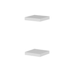 Minar Gizli Tutuculu 2'li Duvar Rafı 23 cm - M.Beyaz