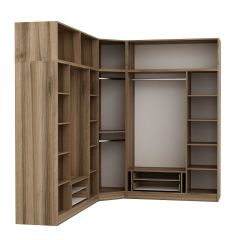 Minar Kale 8 Kapaklı 4 Ç Köşe Dolap + Yüklük Dore