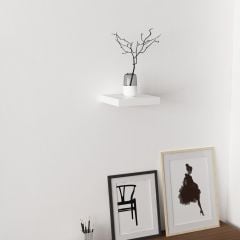 Minar Gizli Tutuculu Duvar Rafı 23 cm - M.Beyaz