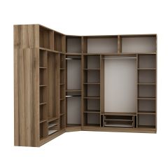 Minar Kale 9 Kapaklı 4 Ç Köşe Dolap + Yüklük Dore