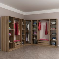 Minar Kale 9 Kapaklı 4 Ç Köşe Dolap Dore