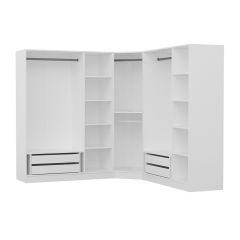 Kale 7 Kapak 4Ç Köşe Zincir Dolap - Beyaz