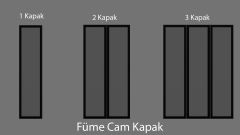 Kale Füme Cam Kapak