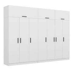 Kale 7 Kapaklı Zincir Dolap-Yüklük - Beyaz