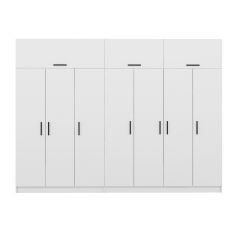 Kale 7 Kapaklı Zincir Dolap-Yüklük - Beyaz