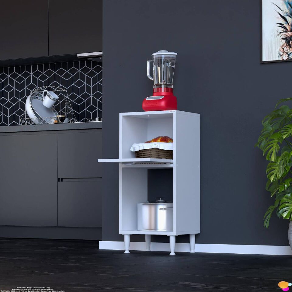 Nova Çok Amaçlı Mutfak Modülü 40x87x32 cm Kiler Dolabı Ekmeklik ve Mutfak Düzenleyici