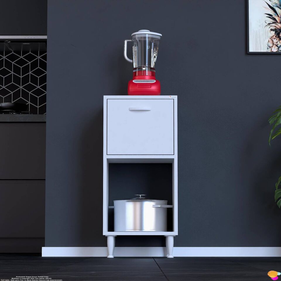 Nova Çok Amaçlı Mutfak Modülü 45x87x32 cm Kiler Dolabı Ekmeklik ve Mutfak Düzenleyici