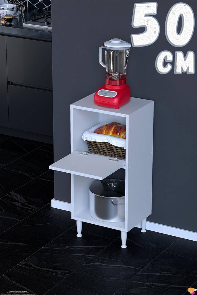 Nova Çok Amaçlı Mutfak Modülü 50x87x32 cm Kiler Dolabı Ekmeklik ve Mutfak Düzenleyici
