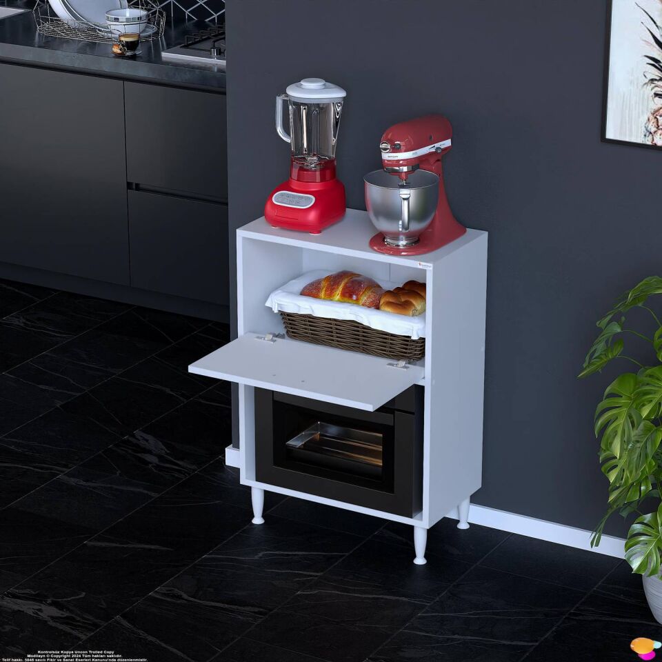 Nova Çok Amaçlı Mutfak Modülü 55x87x32 cm Fırın Dolabı Ekmeklik ve Mutfak Düzenleyici