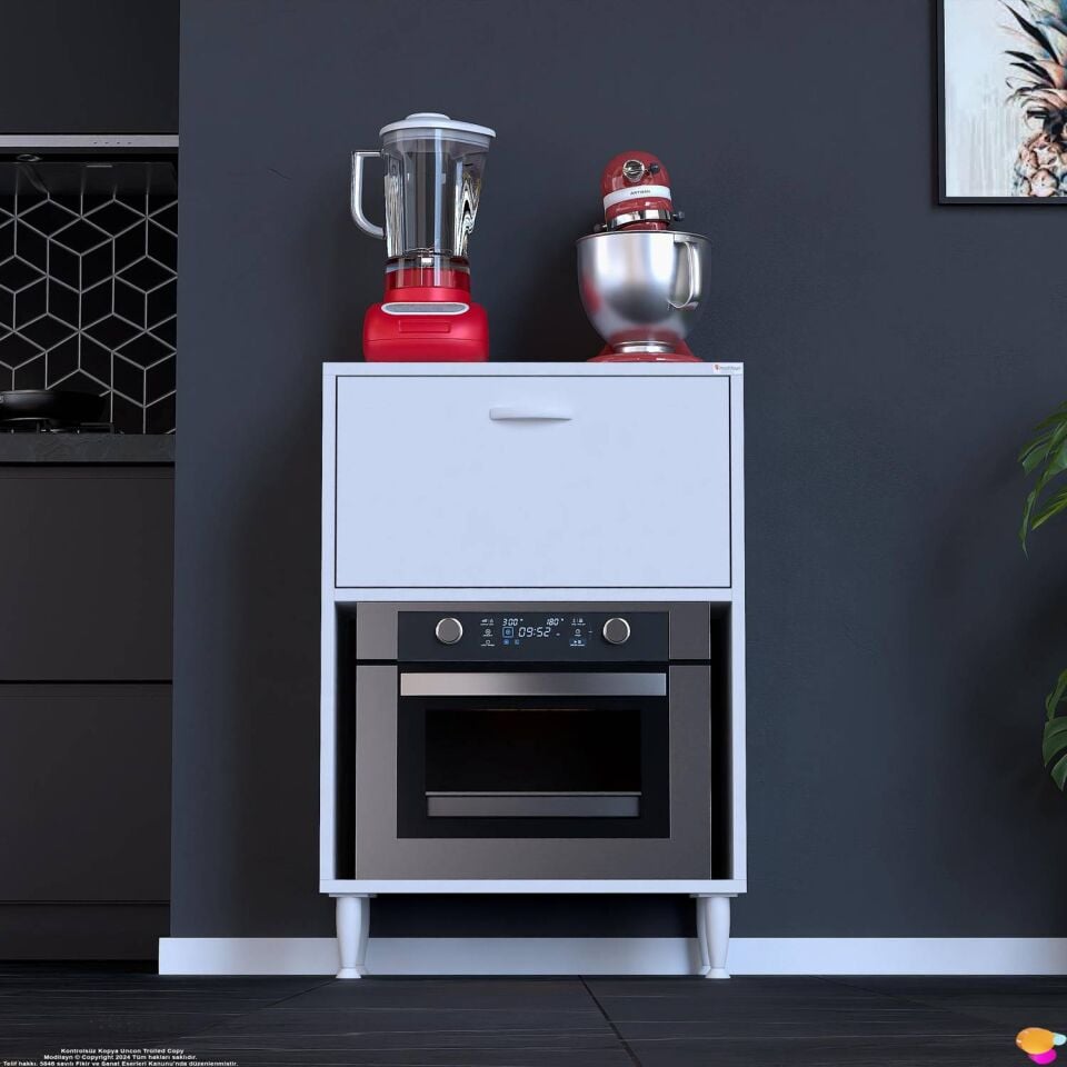 Nova Çok Amaçlı Mutfak Modülü 65x87x32 cm Fırın Dolabı Ekmeklik ve Mutfak Düzenleyici