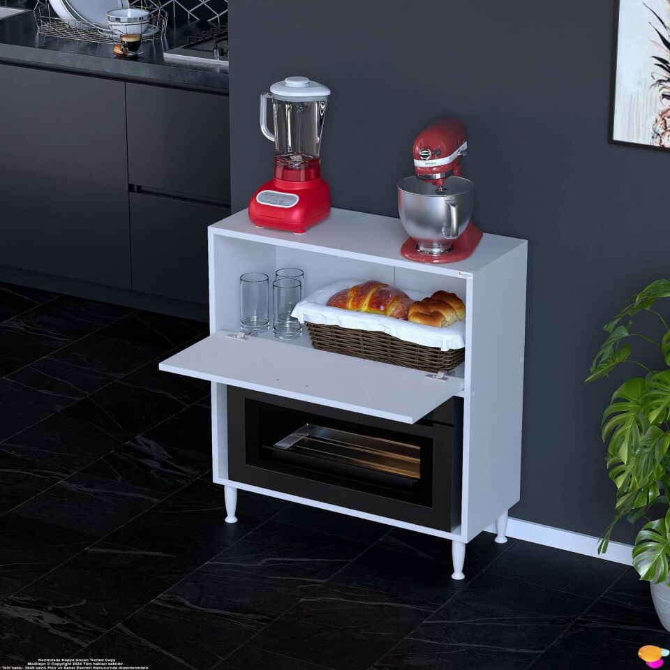 Nova Çok Amaçlı Mutfak Modülü 85x87x32 cm Fırın Dolabı Ekmeklik ve Mutfak Düzenleyici