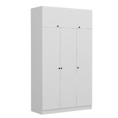 Minar Kale 3 Mebran Panjur Kapaklı 2 Ç Dolap Ve Yüklük Beyaz