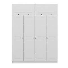 Minar Kale 4 Mebran Panjur Kapaklı 2 Ç Dolap Ve Yüklük Beyaz