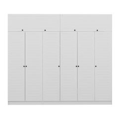 Minar Kale 6 Mebran Panjur Kapaklı 2 Ç Dolap Ve Yüklük Beyaz