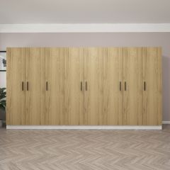 Kale 8 Kapaklı 4Ç Dolap - Pera Ceviz