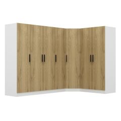 Kale 7 Kapaklı 2Ç Köşe Dolap - Pera Ceviz