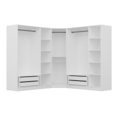 Kale 7 Kapaklı 4Ç Köşe Dolap - Pera Ceviz