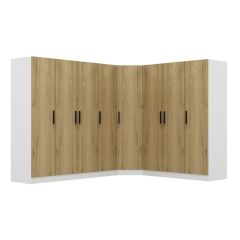 Kale 8 Kapaklı 4Ç Köşe Dolap - Dore