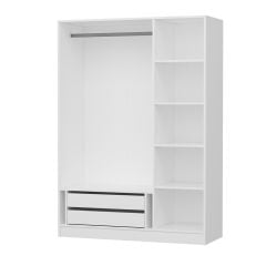 Kale 3 Mebran Kapaklı 2Ç Dolap - Beyaz