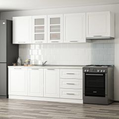 MİNAR 270 CM MEBRAN C MUTFAK DOLABI BEYAZ 270-MCB2