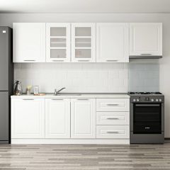 MİNAR 270 CM MEBRAN C MUTFAK DOLABI BEYAZ 270-MCB2