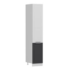 MİNAR 40 CM MUTFAK BOY DOLABI BEYAZ ANTRASİT D40-MCBA1