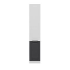 MİNAR 40 CM MUTFAK BOY DOLABI BEYAZ ANTRASİT D40-MCBA1